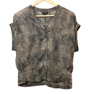 Women's Black and White Blouse